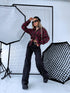 "FLEX JEANS" T6042-5 - Tamsiai pilkos